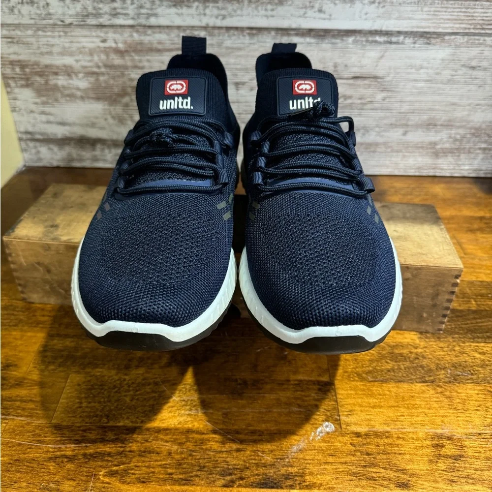 Mens Ecko Unlimited Shpes Slip On  Jogger Sneakers Knit Upper Blue Size 8.5 - Picture 4 of 7